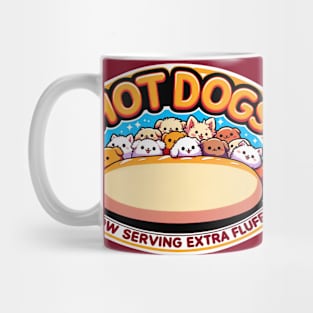 Hot Dogs Now Serving Extra Fluff Mug